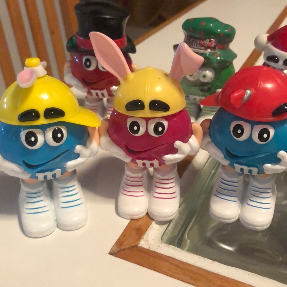 Collectible M&M people wearing assorted hats. - Picture 6 of 6